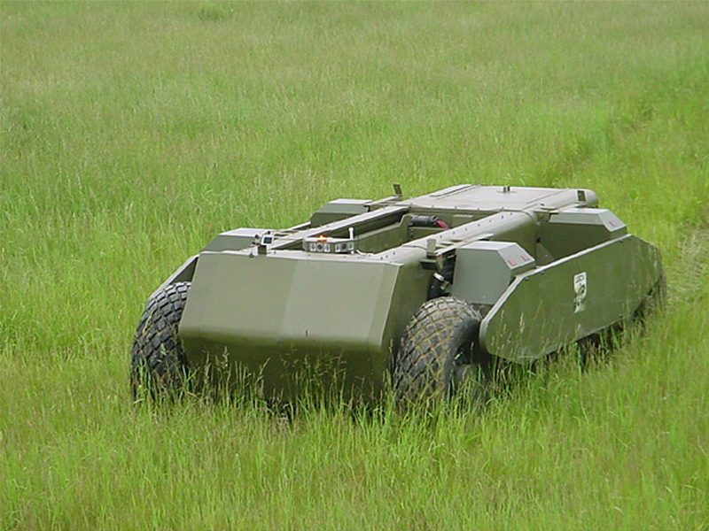 An NREC-led team delivered technical breakthroughs in mobility, mission endurance and payload fraction with the development of Spinner an unmanned ground vehicle.