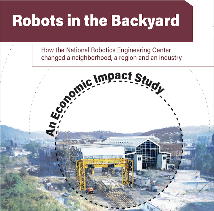 cover image of NREC's economic impact report displaying the front of the building